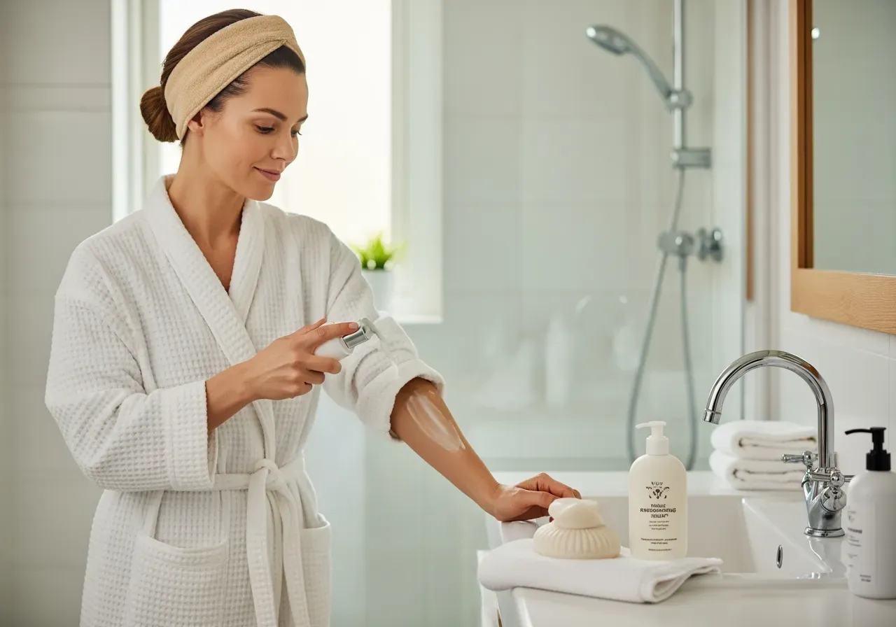 Peeling under skägget stegvis