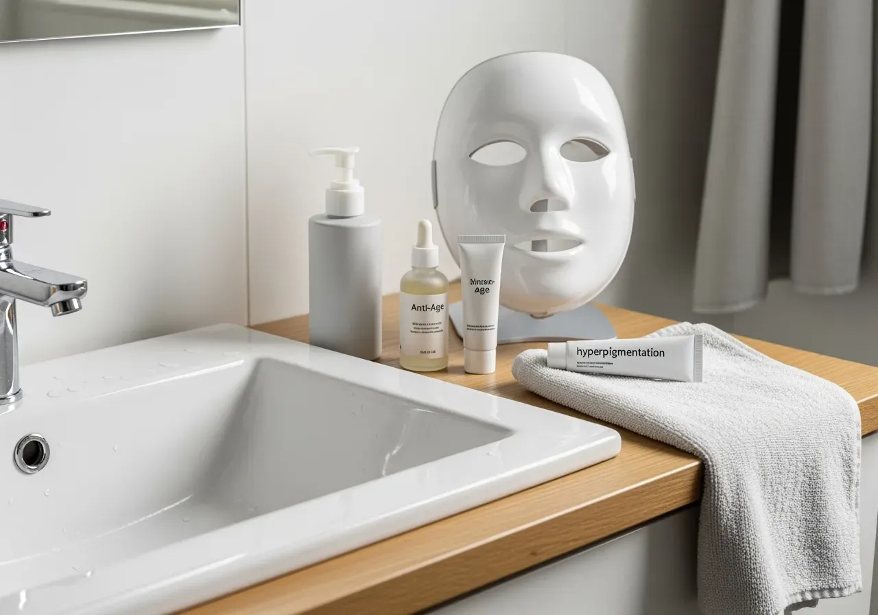 AHA/BHA cleanser och ansiktsverktyg