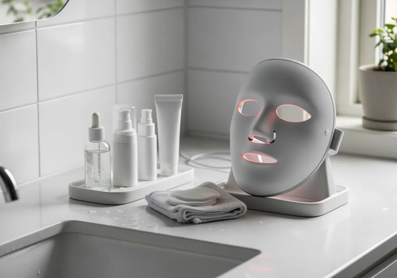 Hårbottenborste och scalp brush guide