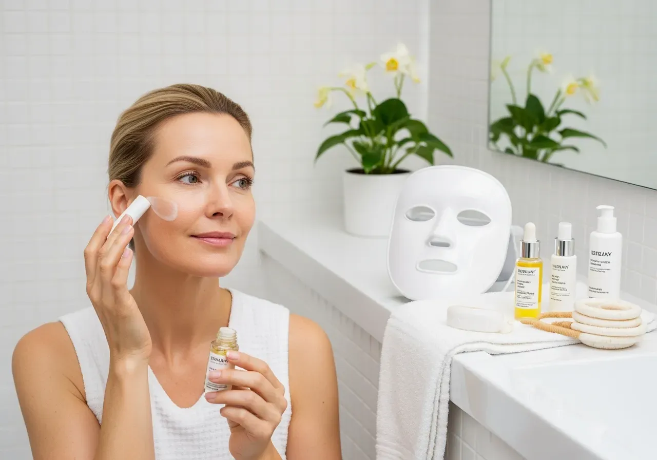 Mikroström för ansikte hemma