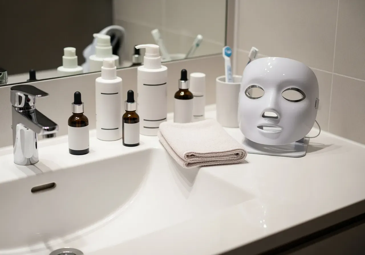 LED-ansiktsmask för hemmabruk