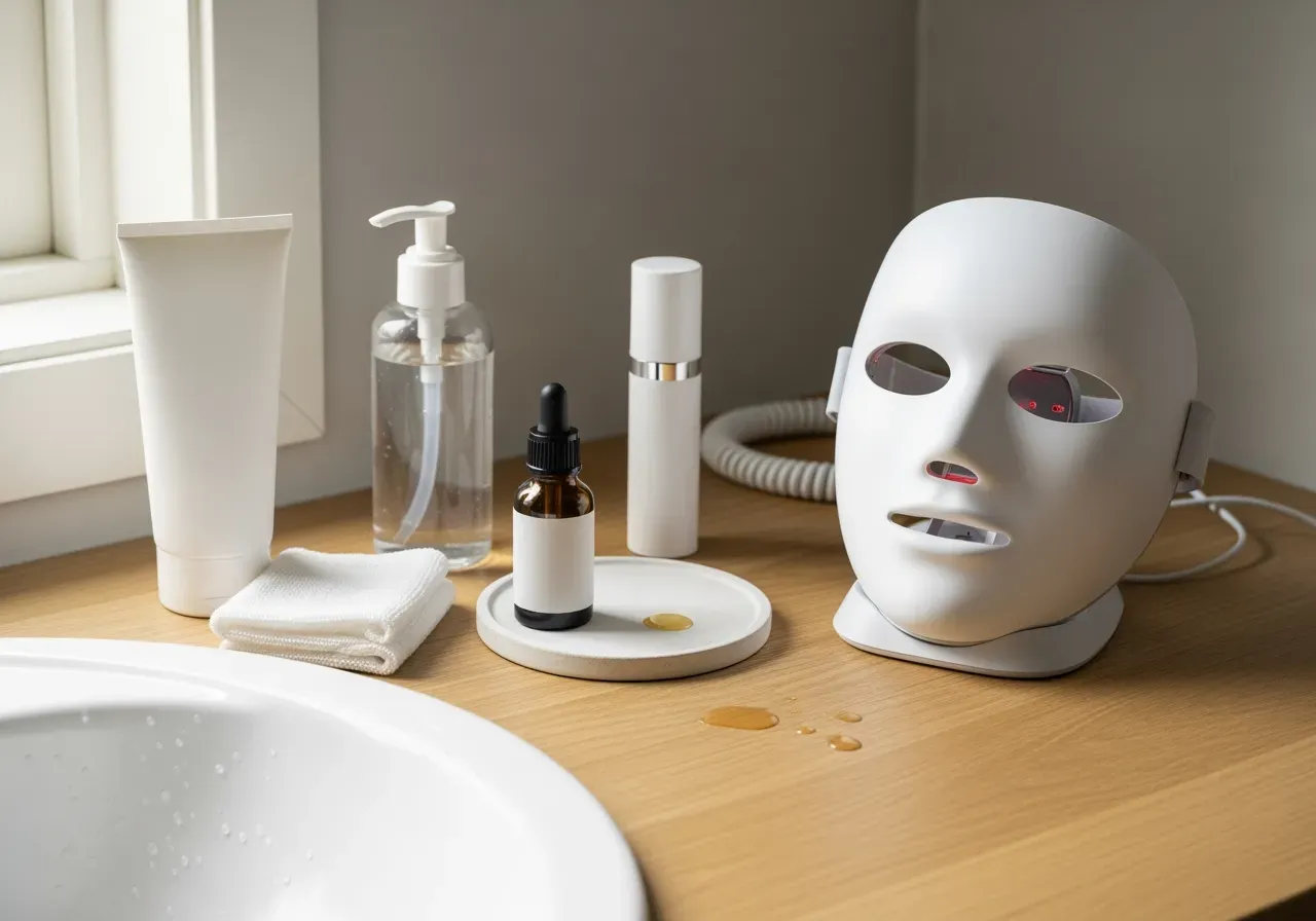 LED och pigment för hudton